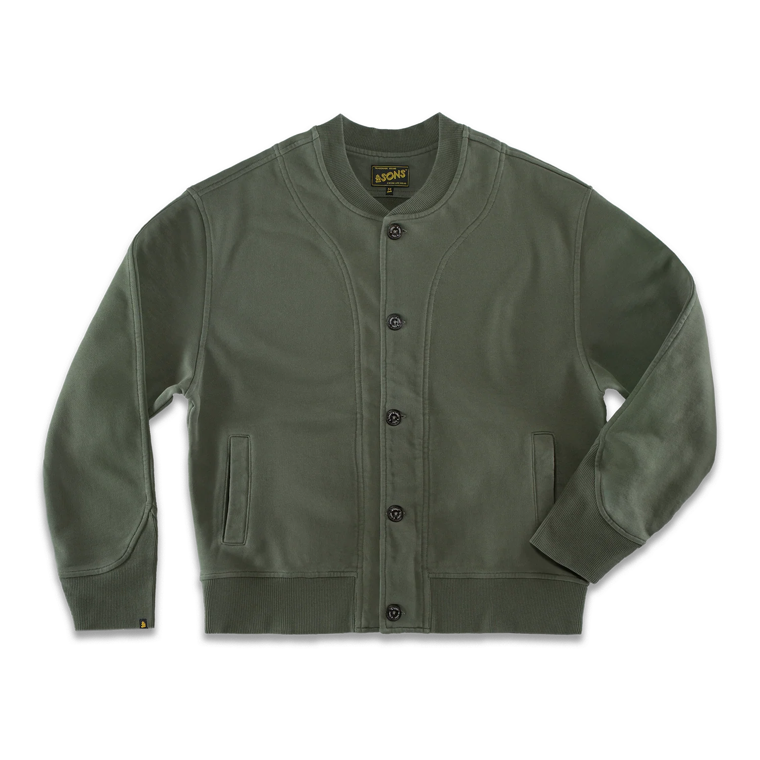Malone Bomber Sweat Green - Image 6