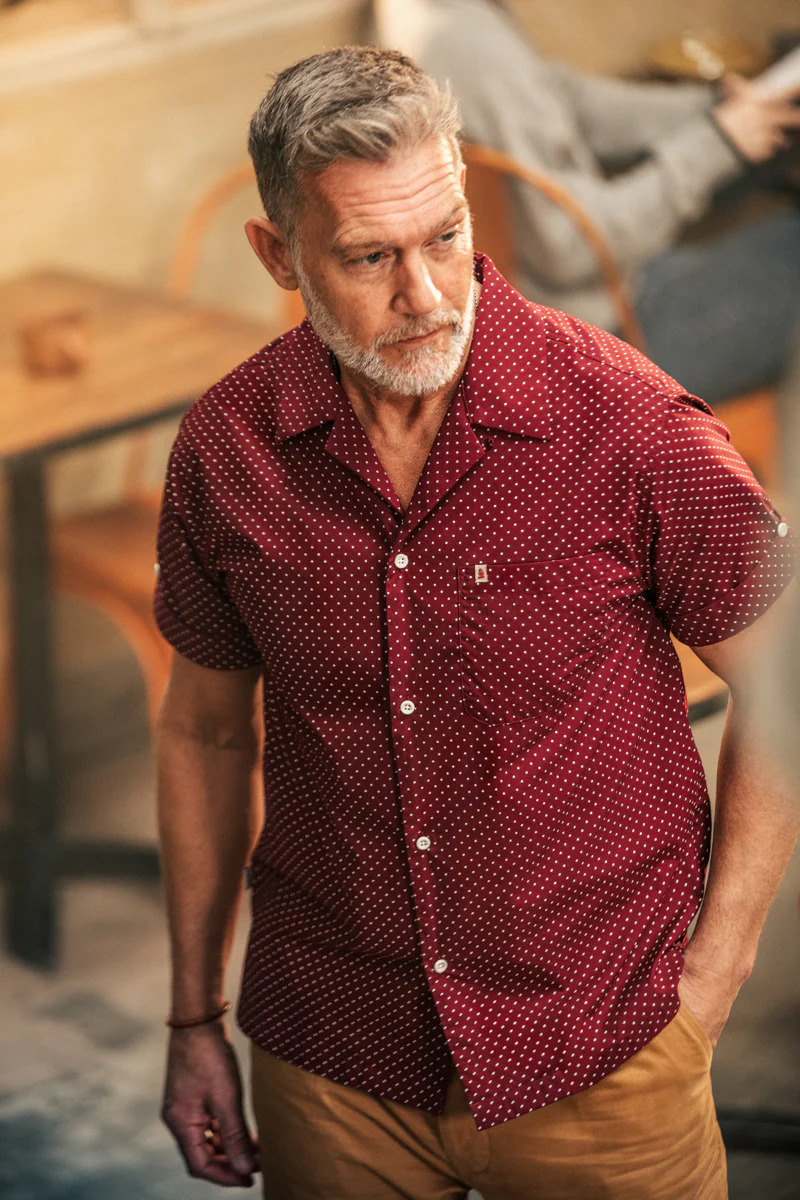 Mason Club Shirt Maroon - Image 2