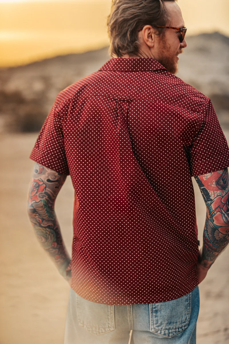 Mason Club Shirt Maroon - Image 4