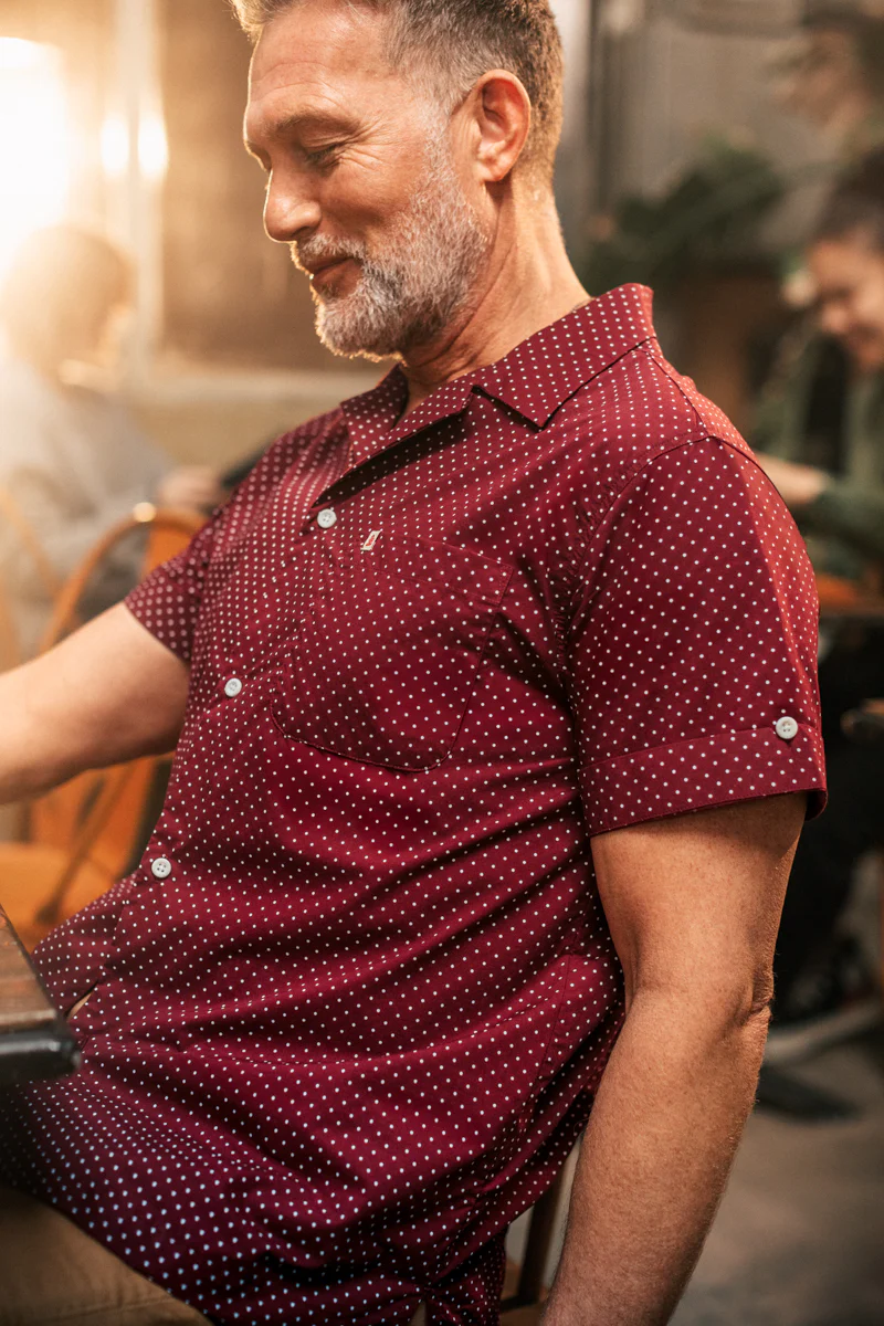 Mason Club Shirt Maroon - Image 6