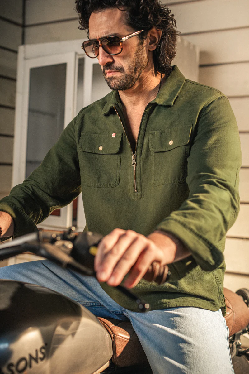 McQueen Capa Shirt Green - Image 6