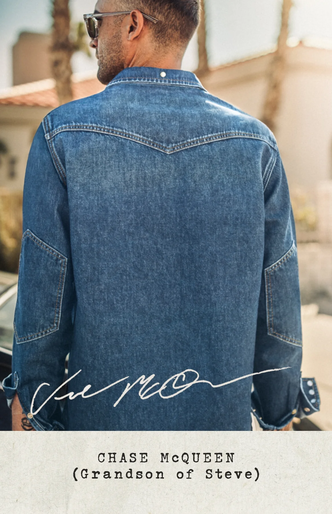 McQueen Randall Denim Shirt Blue - Image 4