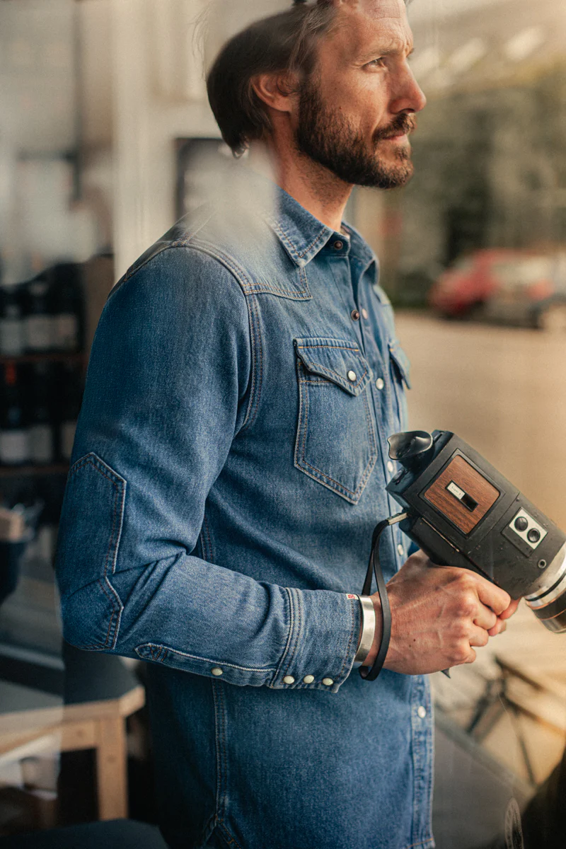 McQueen Randall Denim Shirt Blue - Image 5