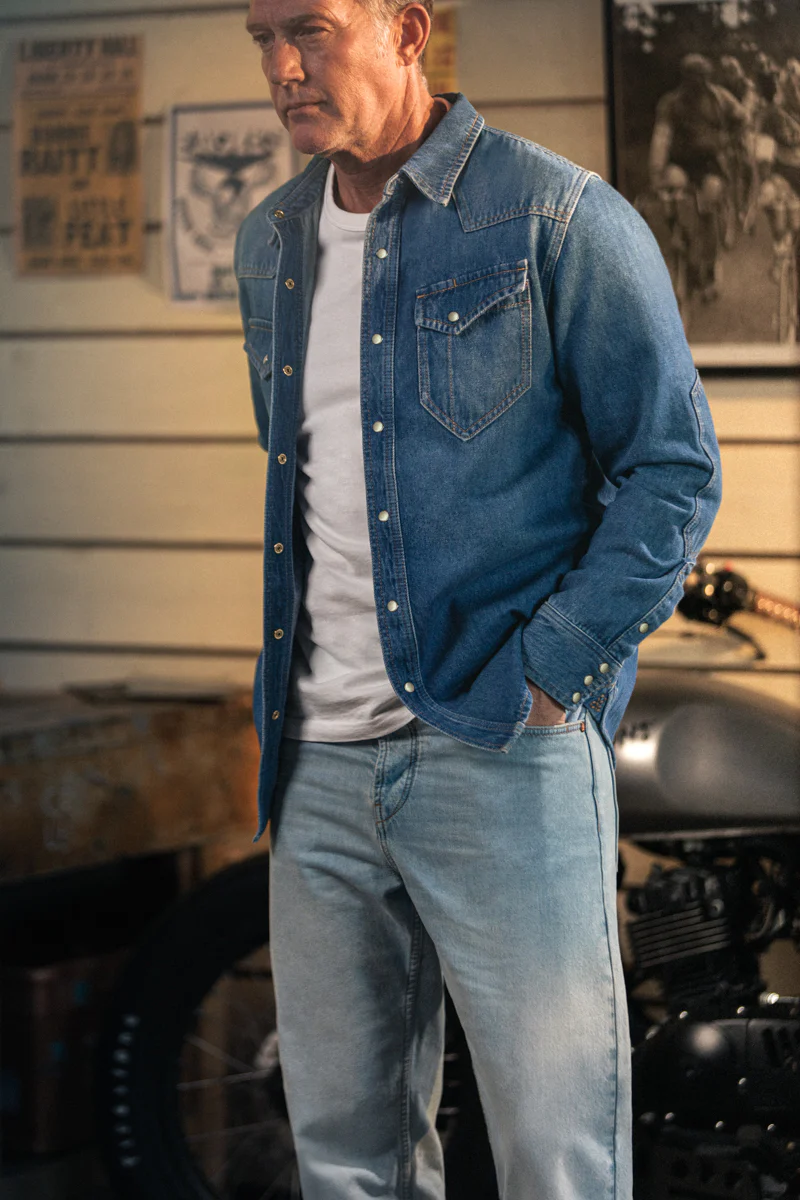 McQueen Randall Denim Shirt Blue - Image 7