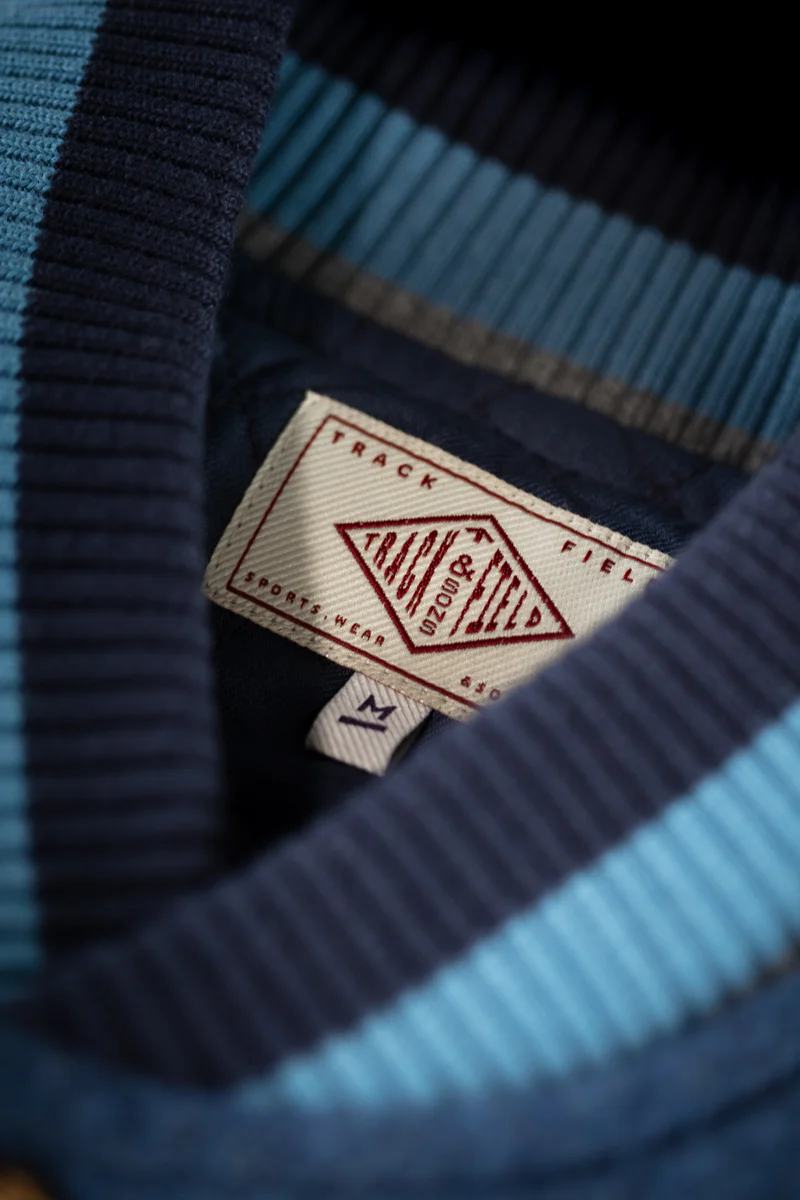 &SONS Moonlight Baseball Jacket Navy - Image 3