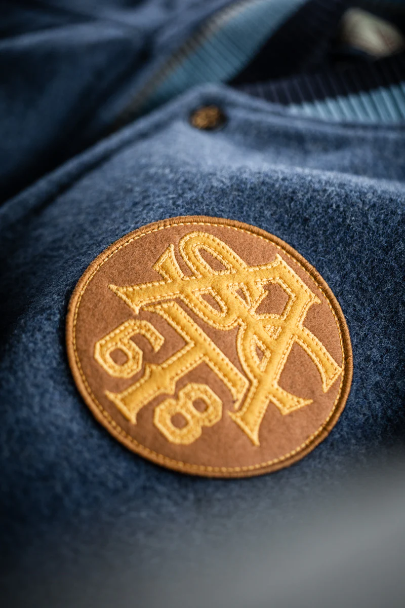 &SONS Moonlight Baseball Jacket Navy - Image 4