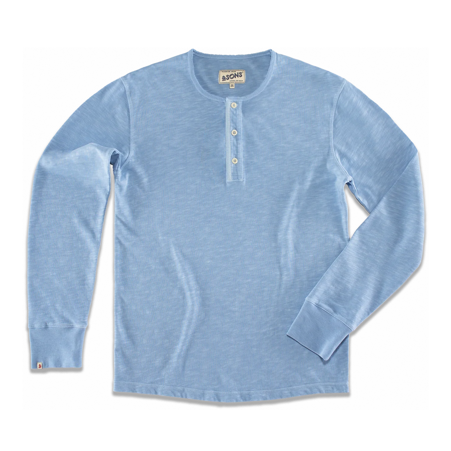 Nimbus Raw Collar Henley Blue - Image 6