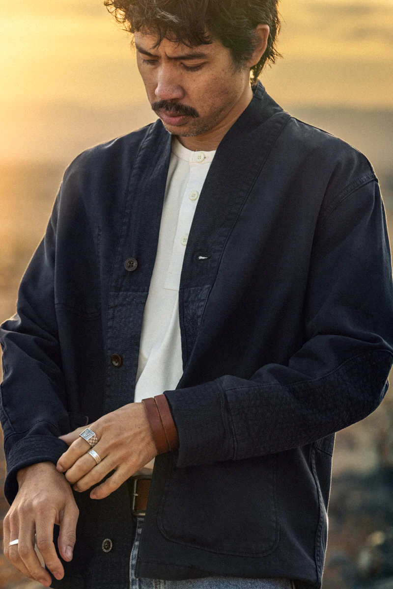 Noragi Chore Jacket Navy - Image 2