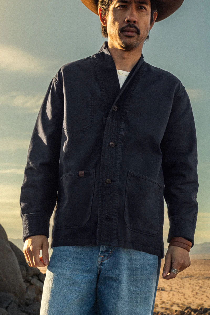 Noragi Chore Jacket Navy - Image 3