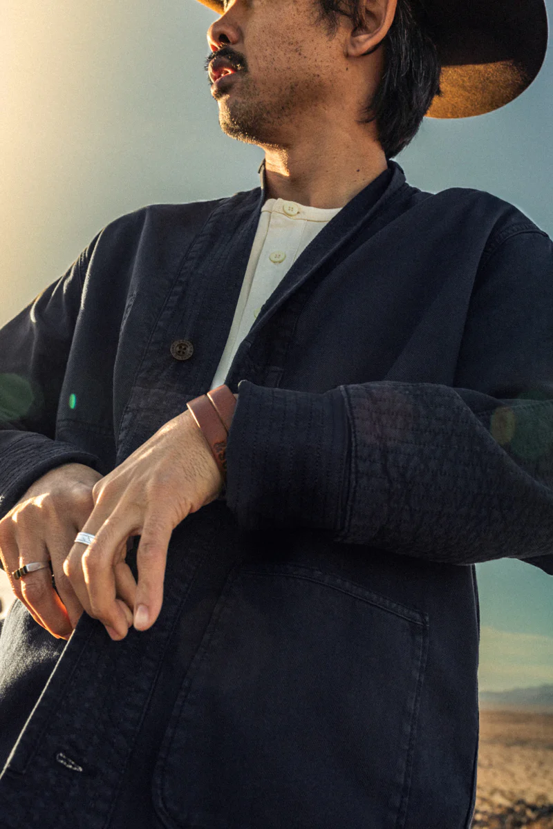 Noragi Chore Jacket Navy - Image 6