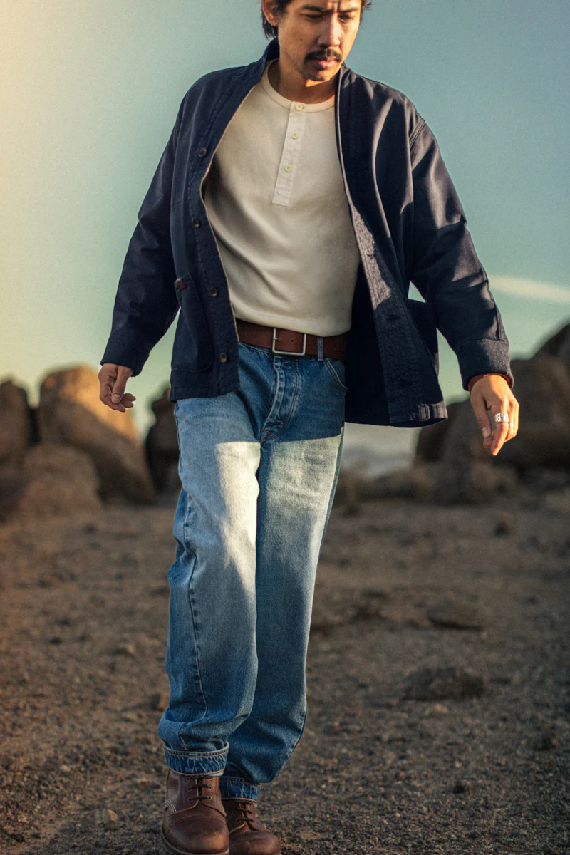 Noragi Chore Jacket Navy - Image 7