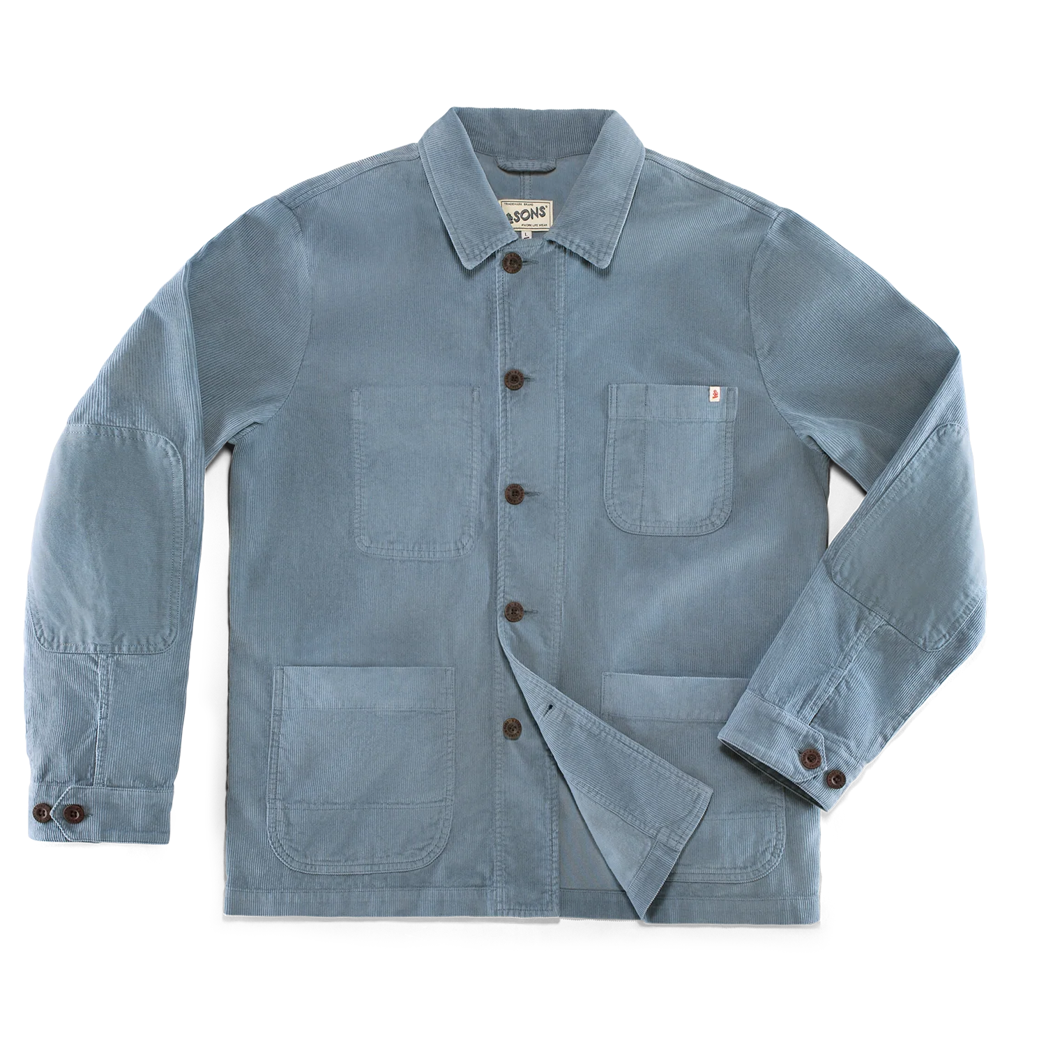 Oakdale Cord Chore Jacket Blue - Image 7