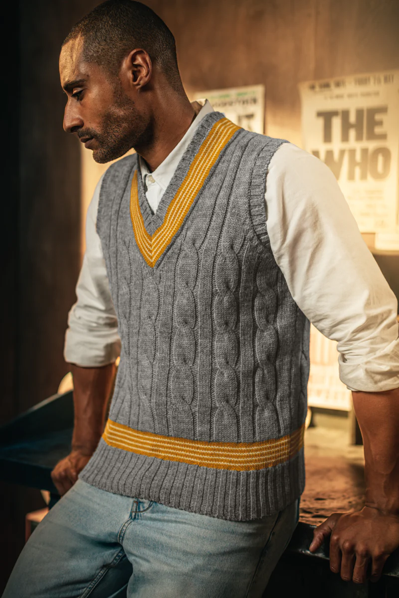 Pavilion Cricket Tank Grey Marl - Image 3
