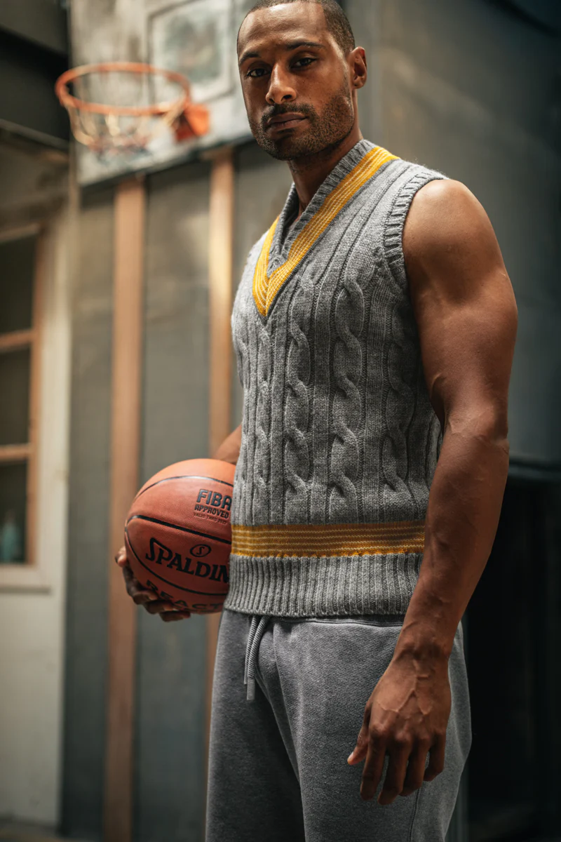 Pavilion Cricket Tank Grey Marl - Image 6