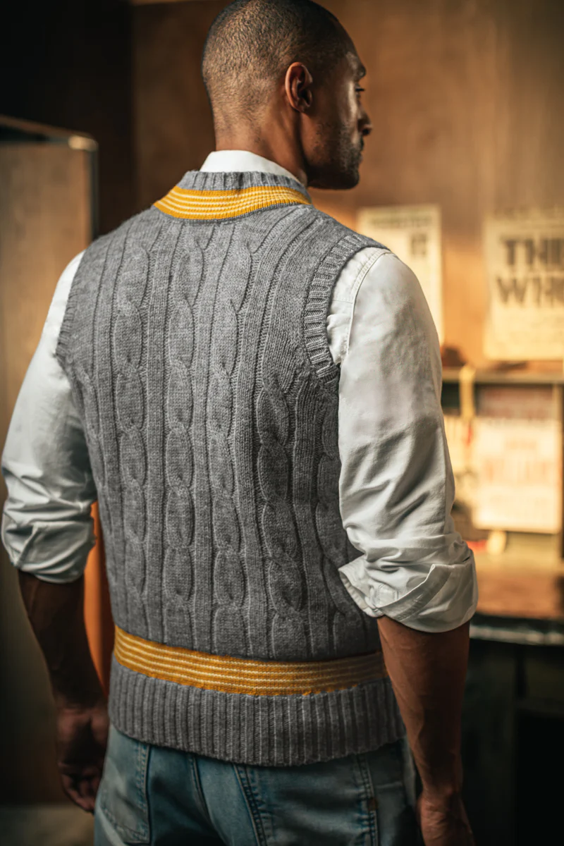 Pavilion Cricket Tank Grey Marl - Image 7
