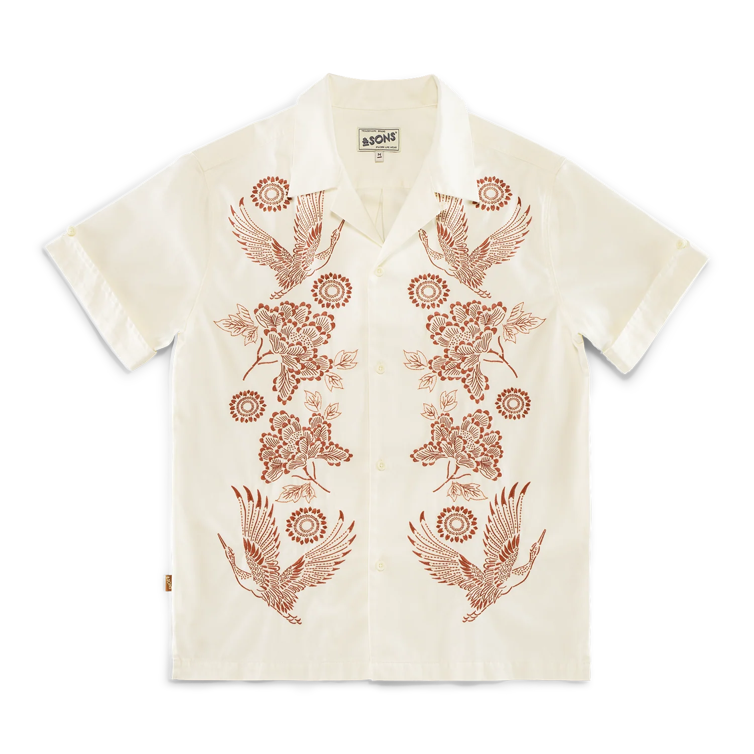 Peony Club Shirt Off White - Image 8