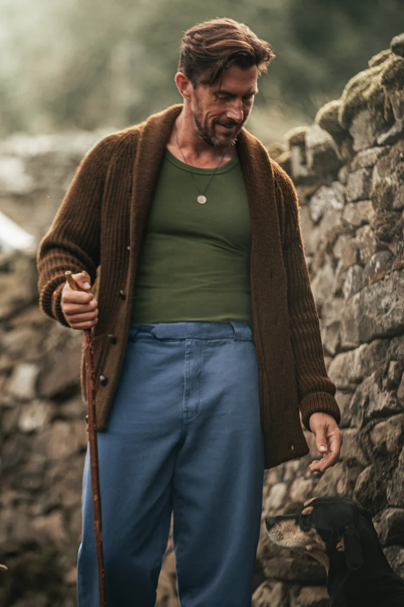 Pioneer British Wool Cardigan Brown - Image 3