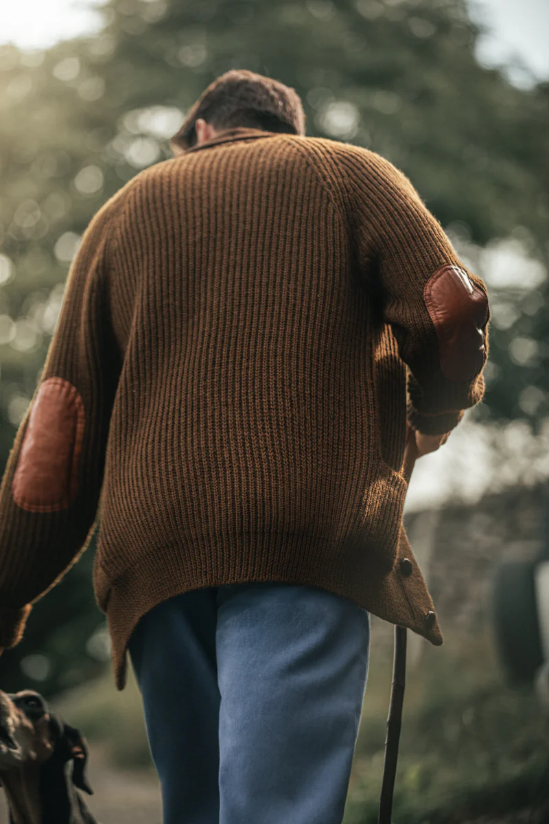 Pioneer British Wool Cardigan Brown - Image 4