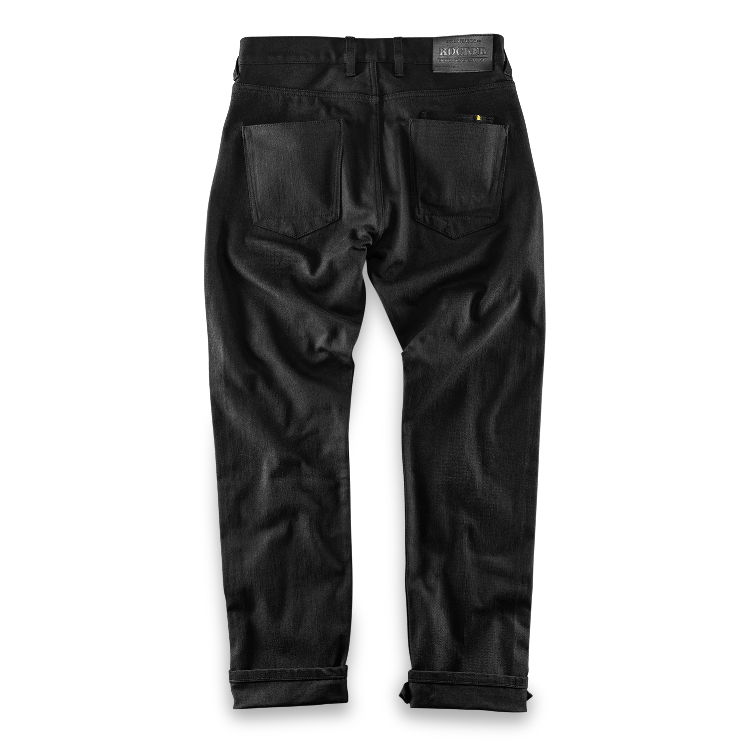 Rocker 14oz Solid Black Selvedge Denim Jeans - Image 10