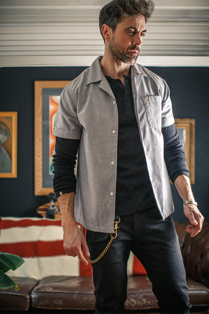 Rocker 14oz Solid Black Selvedge Denim Jeans - Image 5