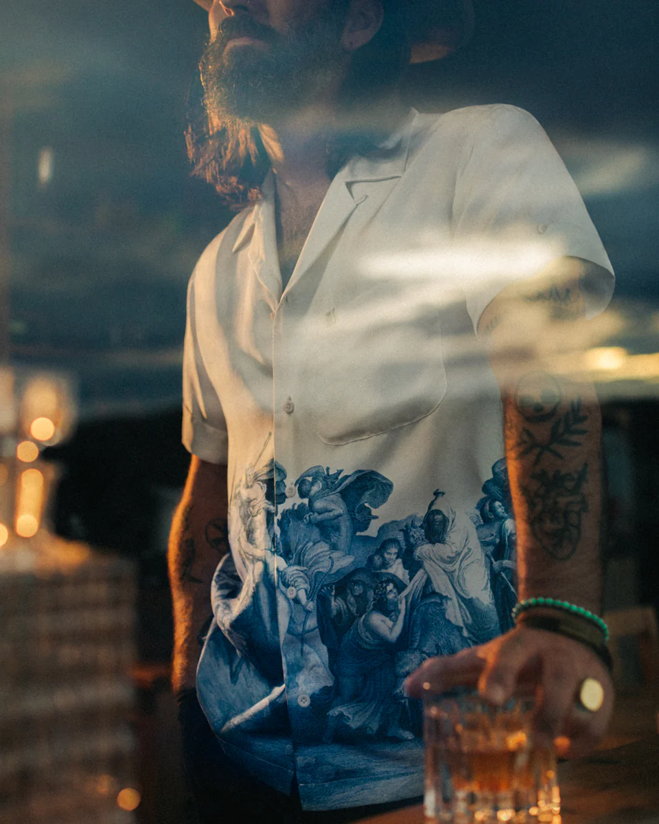 ROGUE by &SONS Babel Silk Shirt Off White - Image 11