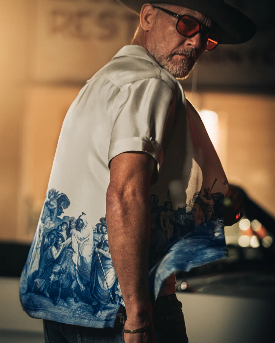 ROGUE by &SONS Babel Silk Shirt Off White - Image 6