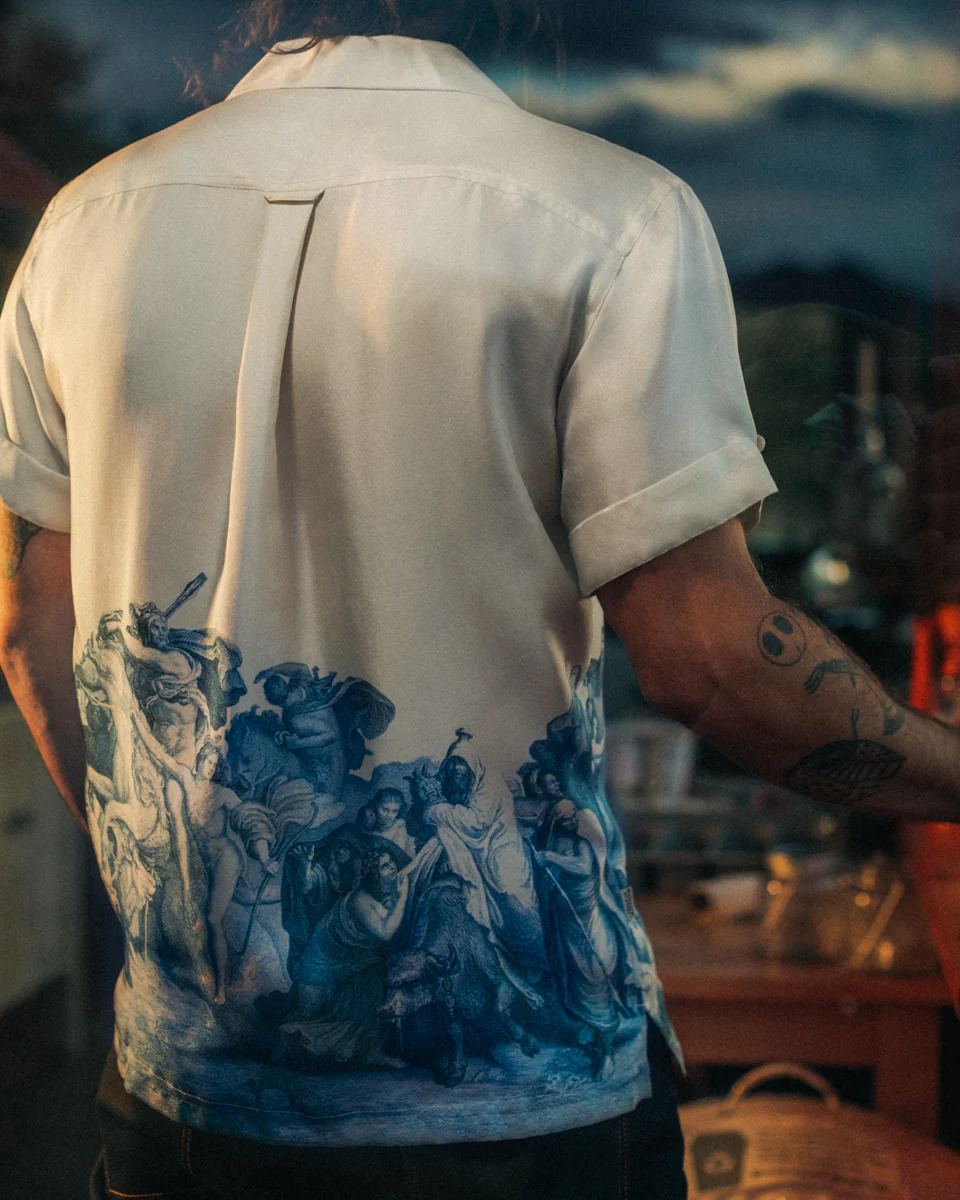 ROGUE by &SONS Babel Silk Shirt Off White - Image 8