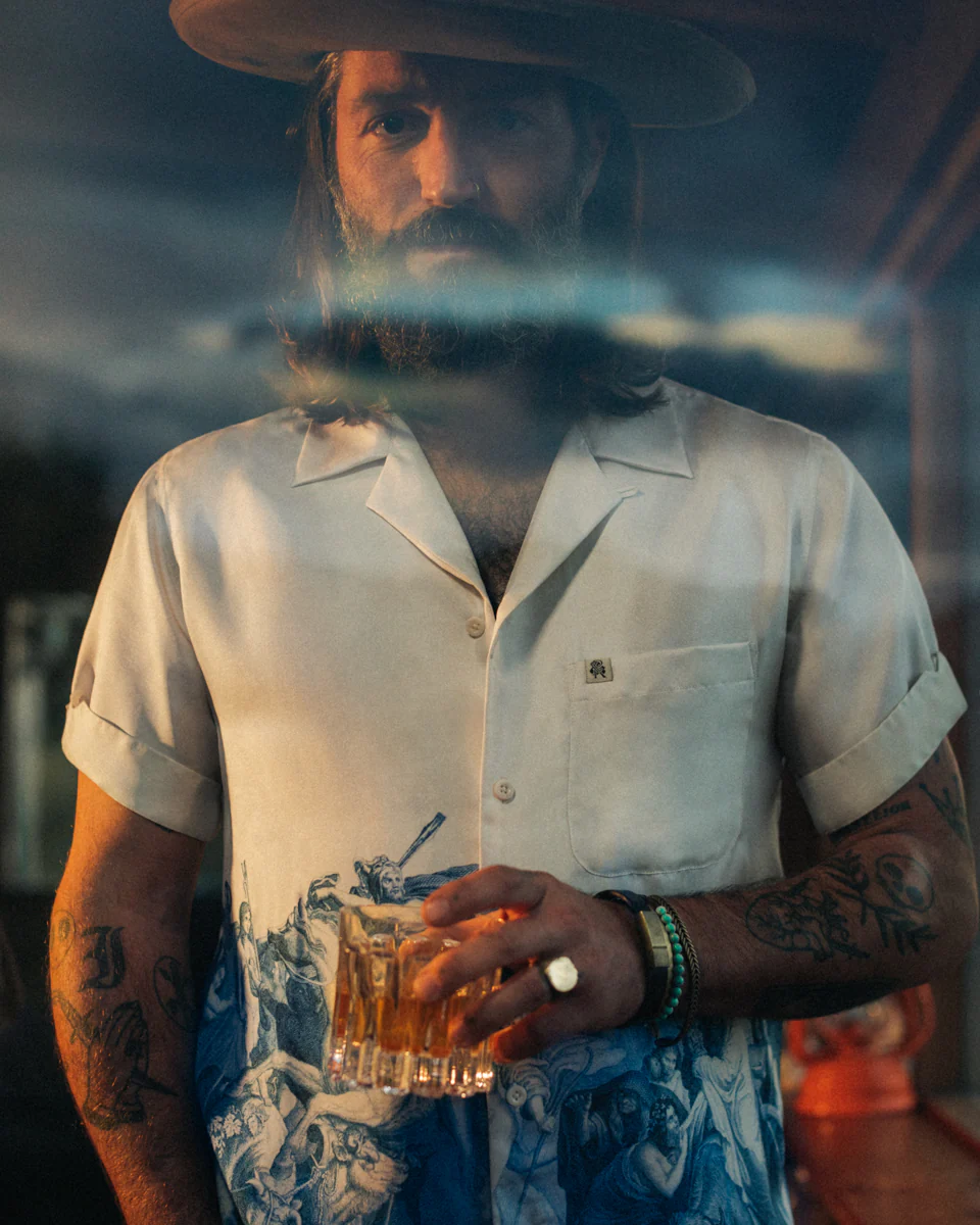 ROGUE by &SONS Babel Silk Shirt Off White - Image 9