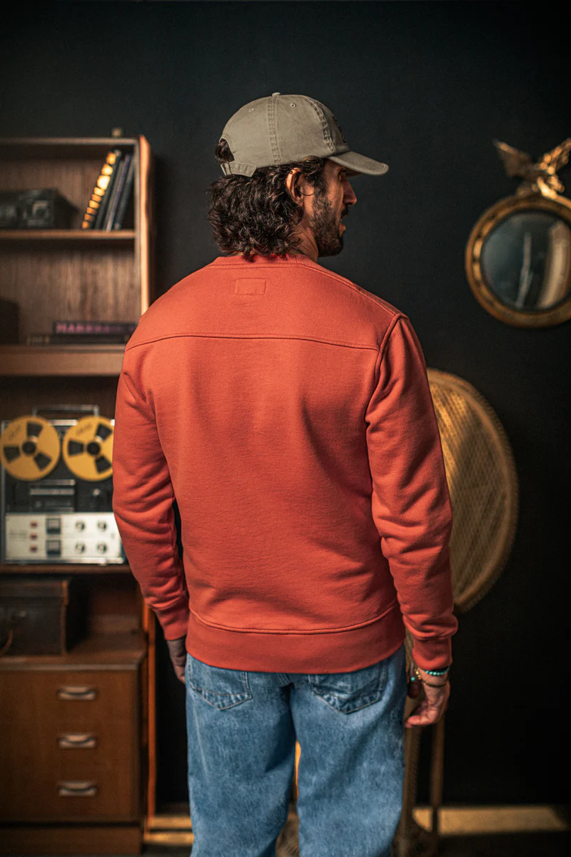 Rosso Back Yoke Sweatshirt Red - Image 3