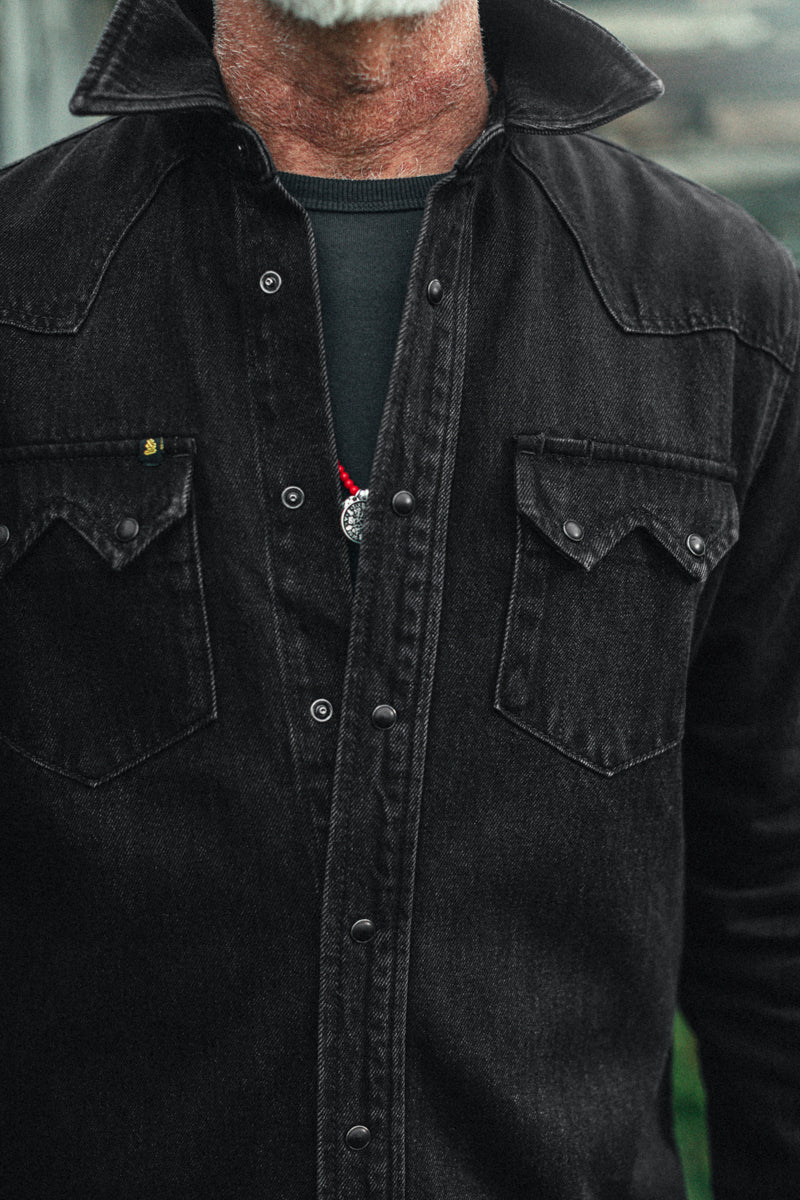 Saw Tooth Shirt Black - Image 4