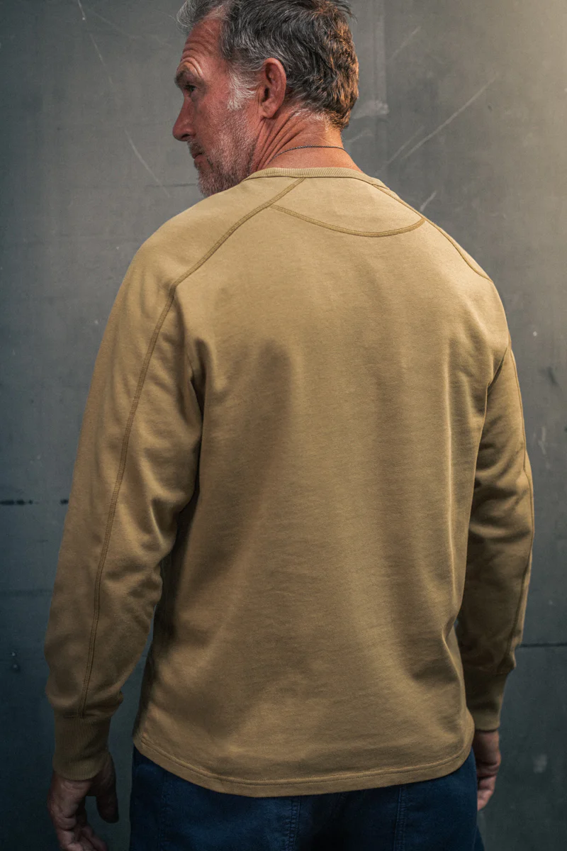 Shaw Long Sleeve Pocket Top Khaki - Image 4