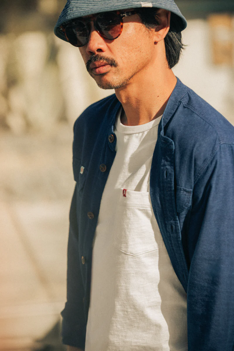 Slub Pocket T-shirt Raw - Image 3