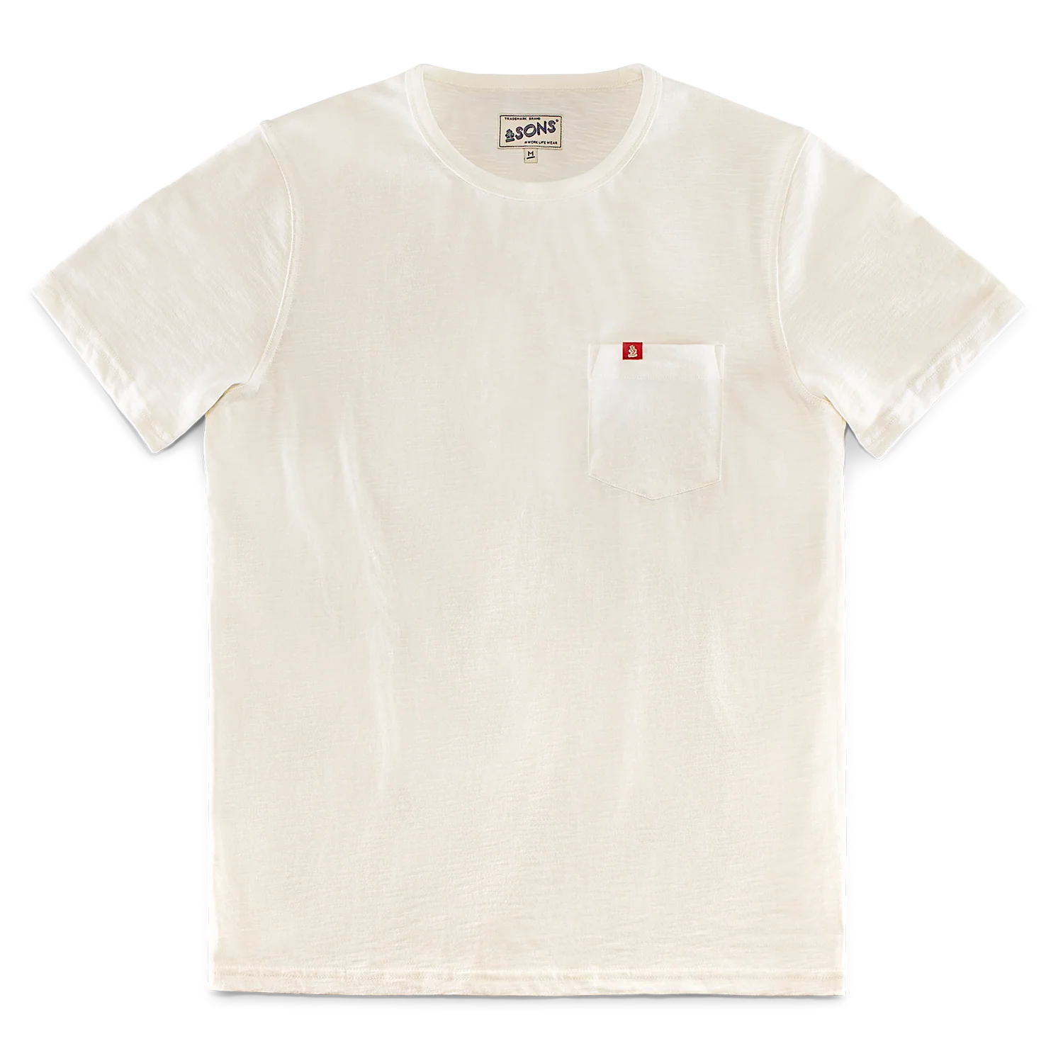 Slub Pocket T-shirt Raw - Image 5