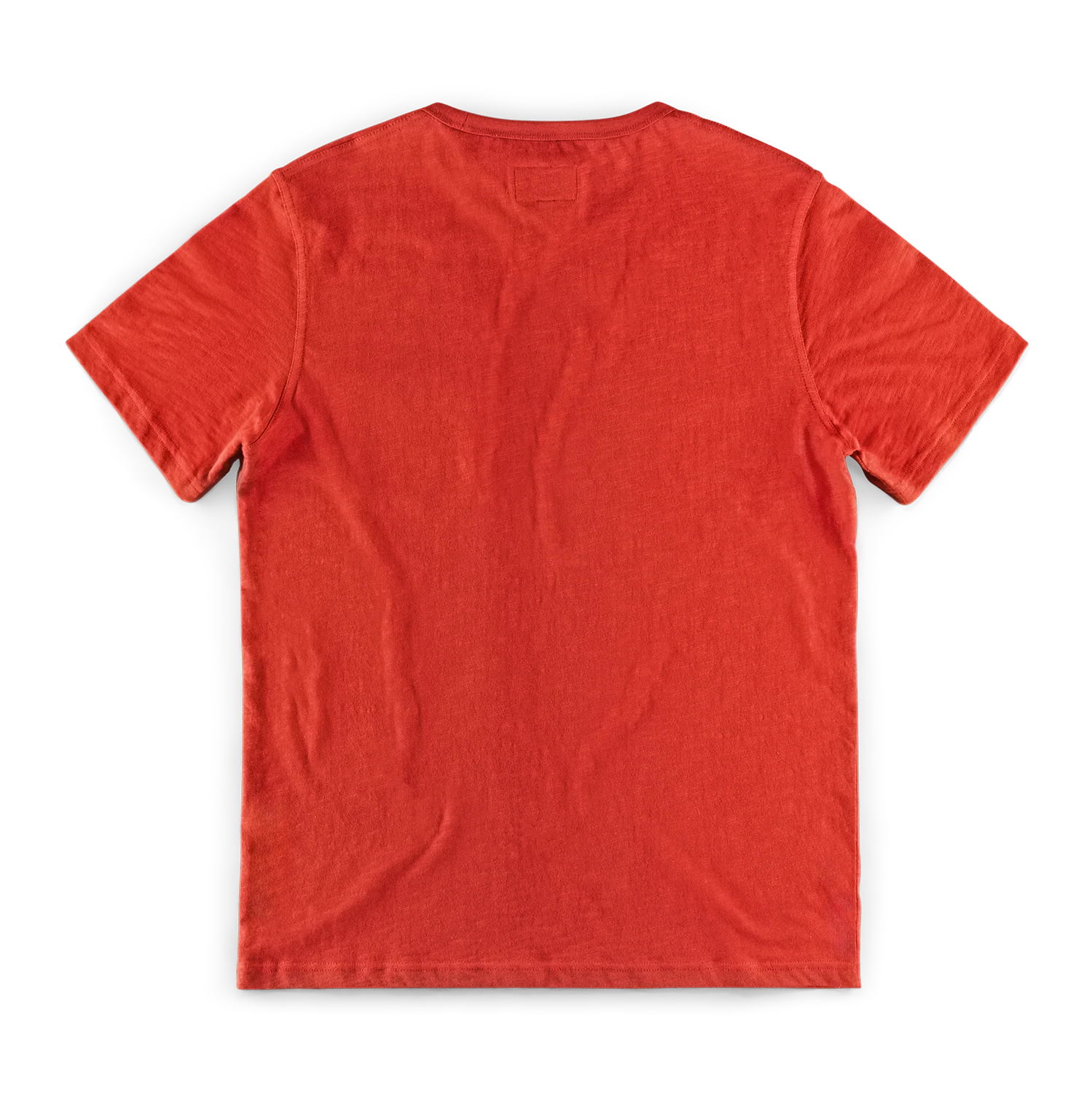 Slub Pocket T-shirt Red - Image 8
