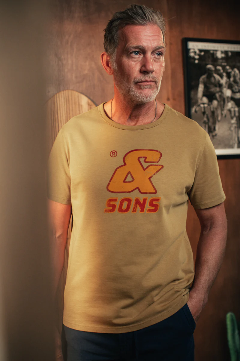 Sneaker Print T-Shirt Tan - Image 3