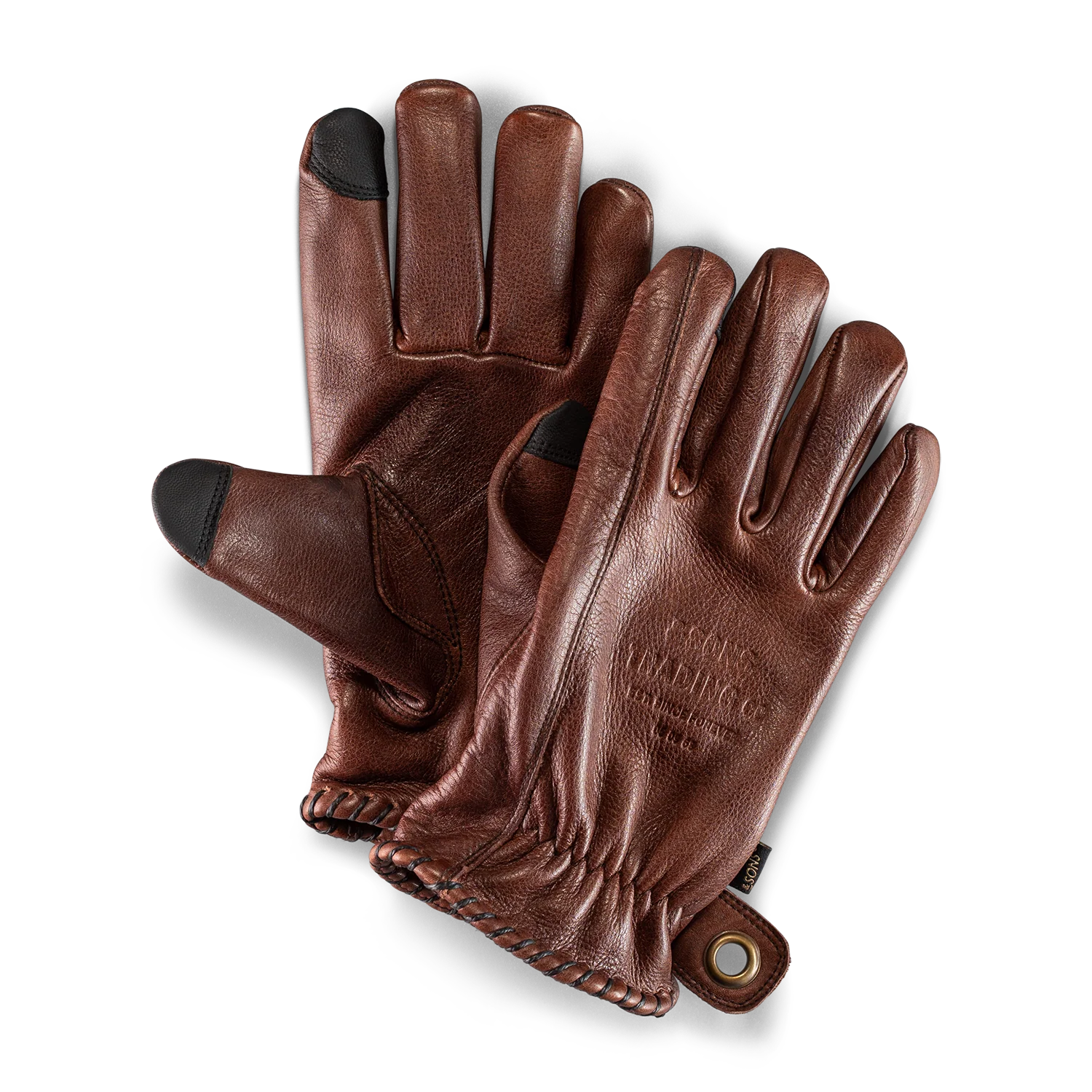 &SONS Adventure Gloves Oxblood Brown - Image 5
