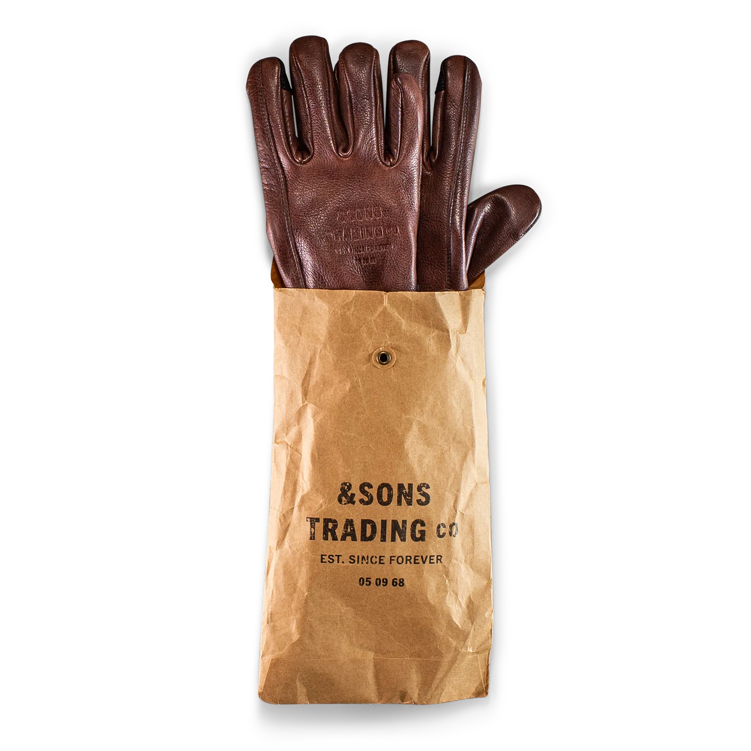 &SONS Adventure Gloves Oxblood Brown - Image 7