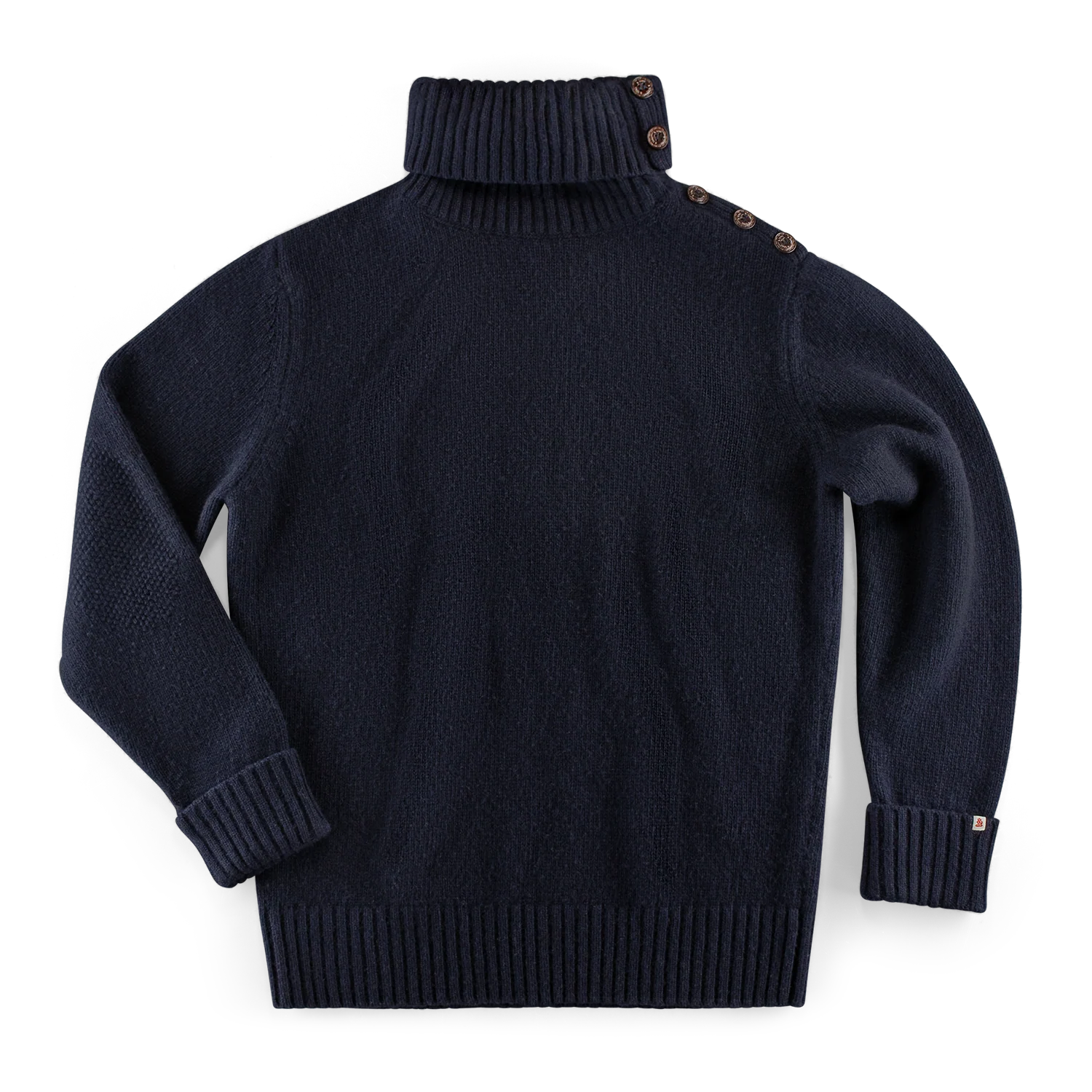 &SONS Ahab Submariner Rollneck Jumper Navy - Image 10