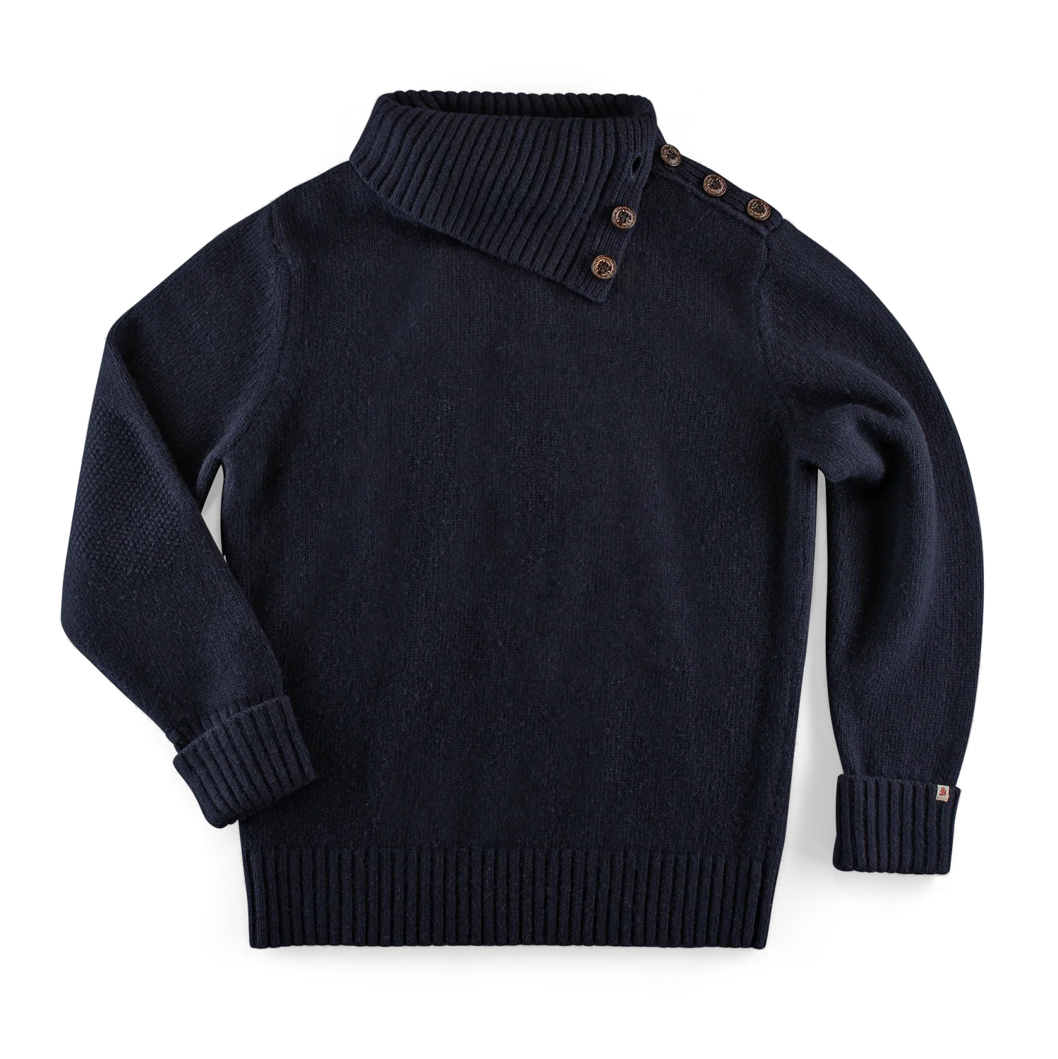 &SONS Ahab Submariner Rollneck Jumper Navy - Image 12
