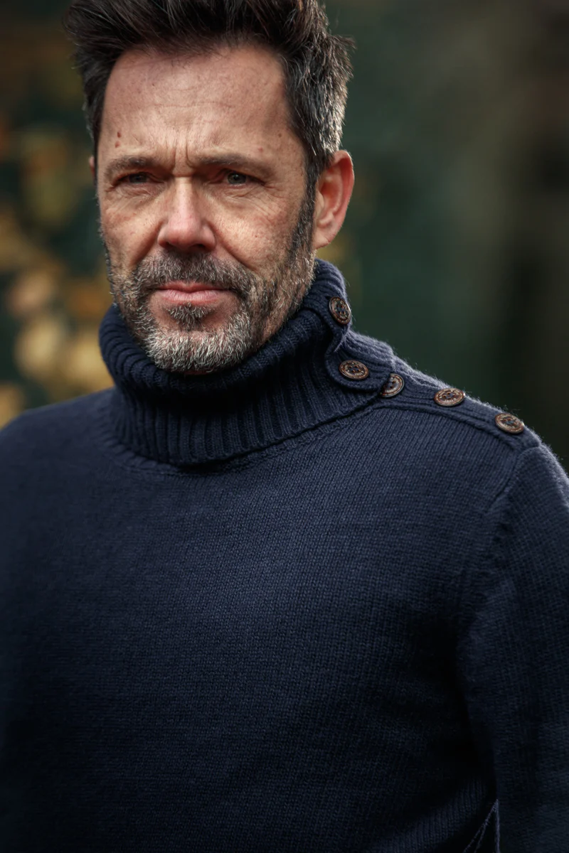 &SONS Ahab Submariner Rollneck Jumper Navy - Image 6
