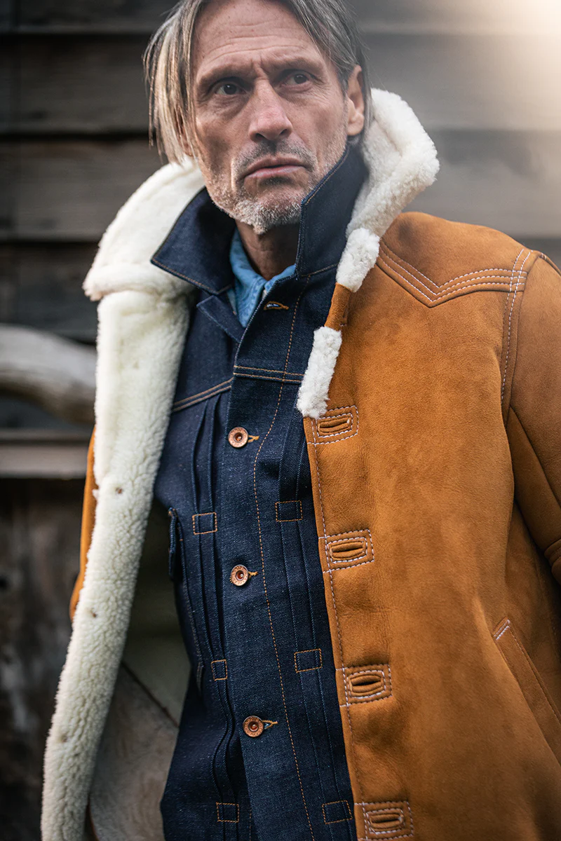 &SONS Aspen Shearling Coat Tan - Image 11