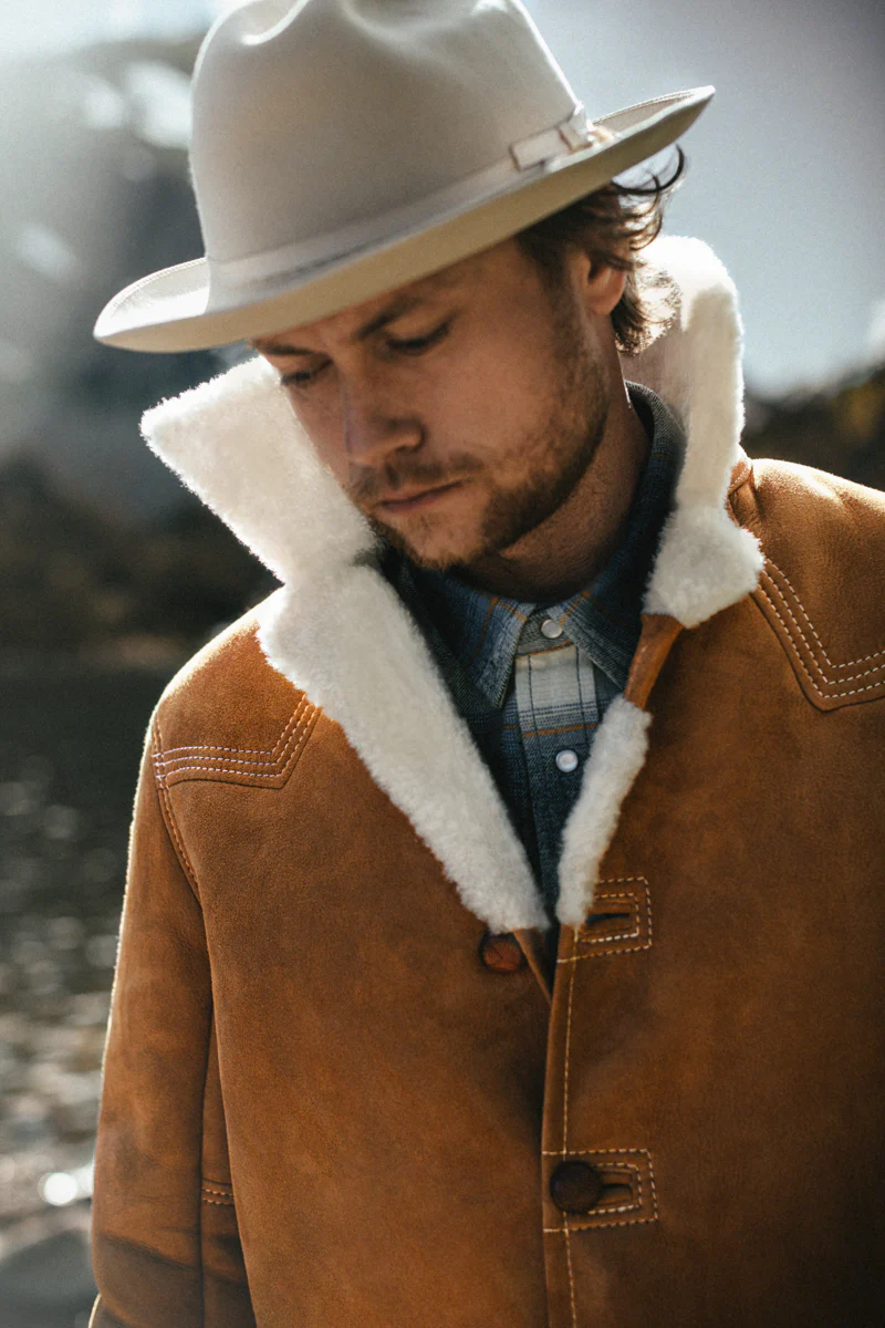 &SONS Aspen Shearling Coat Tan - Image 4