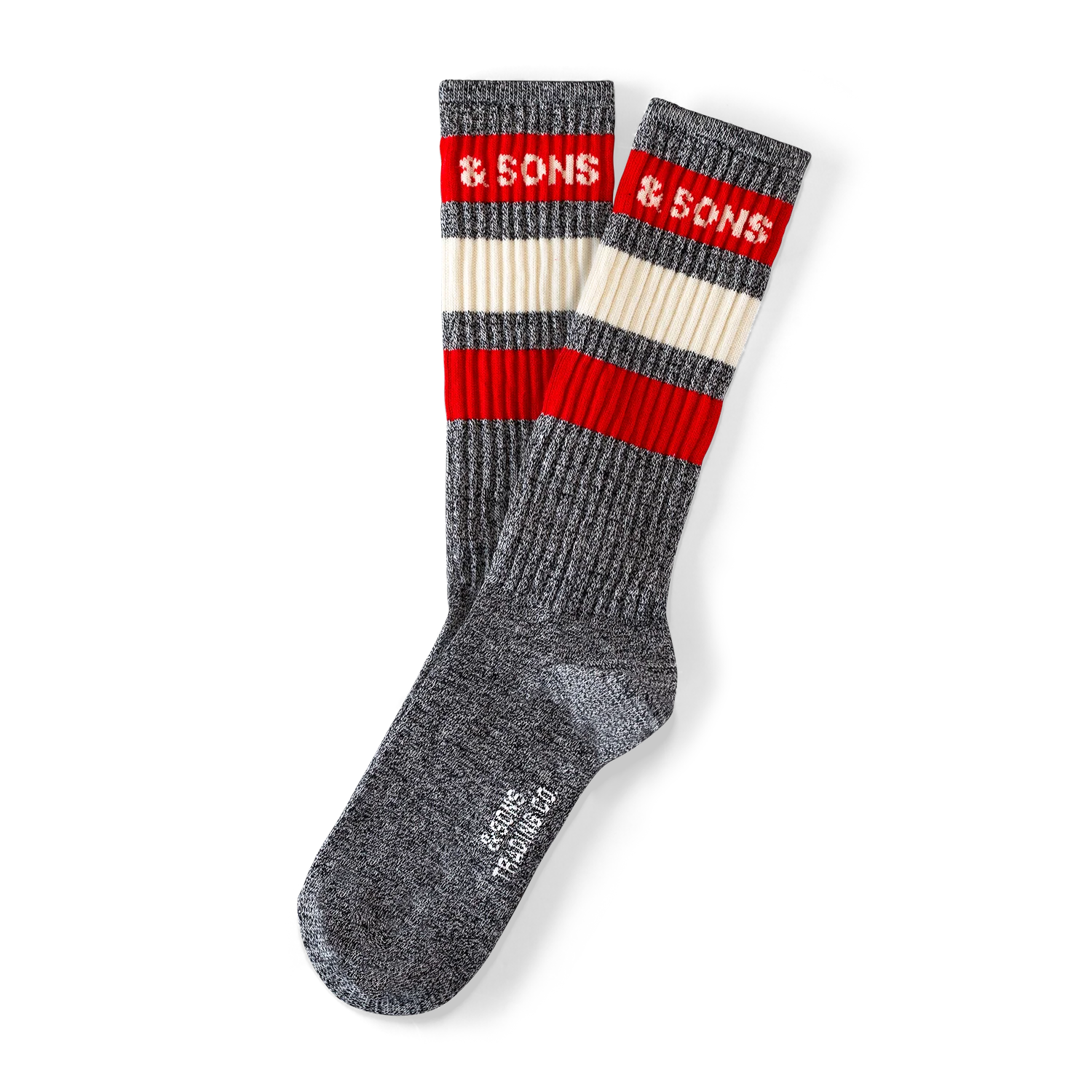 &SONS Baseline Socks Grey - Image 6