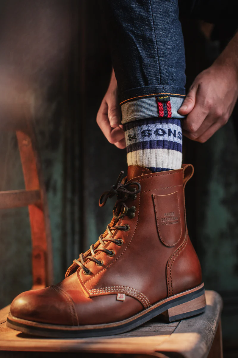 &SONS Baseline Socks Navy - Image 5
