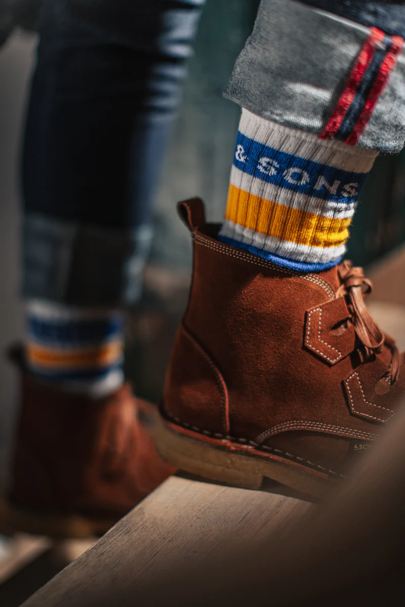 &SONS Baseline Socks White - Image 3