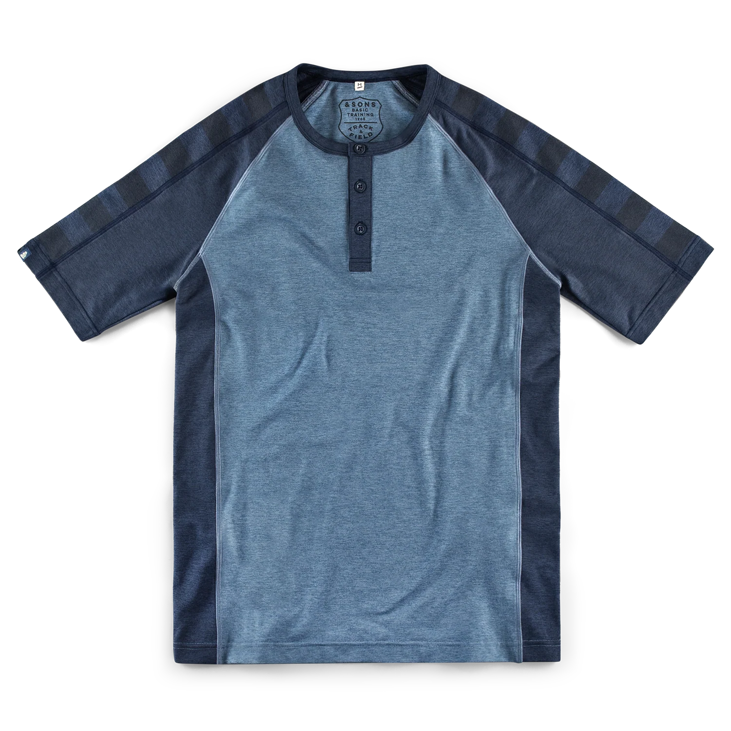 &SONS Basic Training Short Sleeve Tee Navy Marl - Image 10