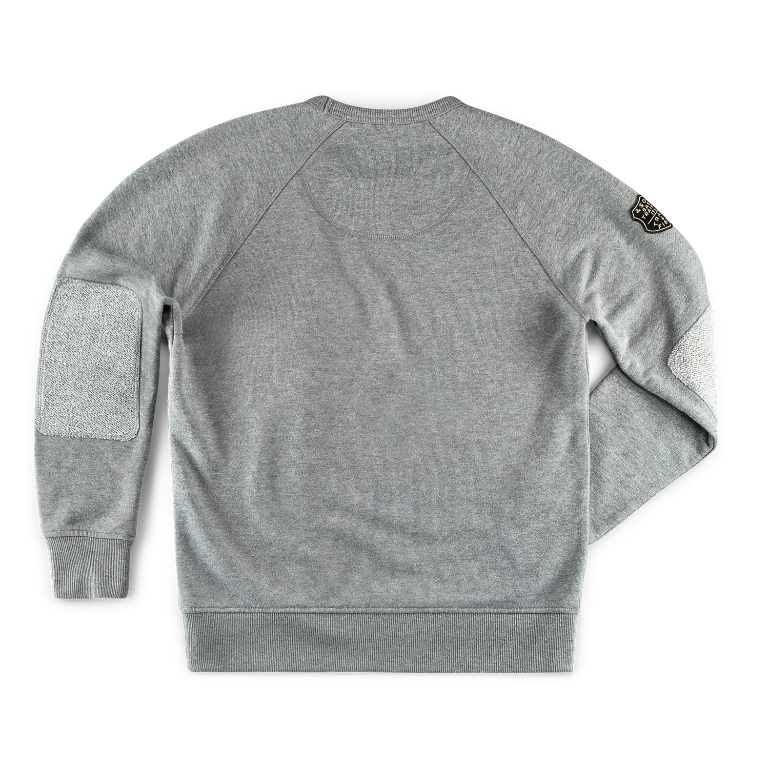 &SONS Baton Raglan Sweatshirt Grey Marl - Image 9