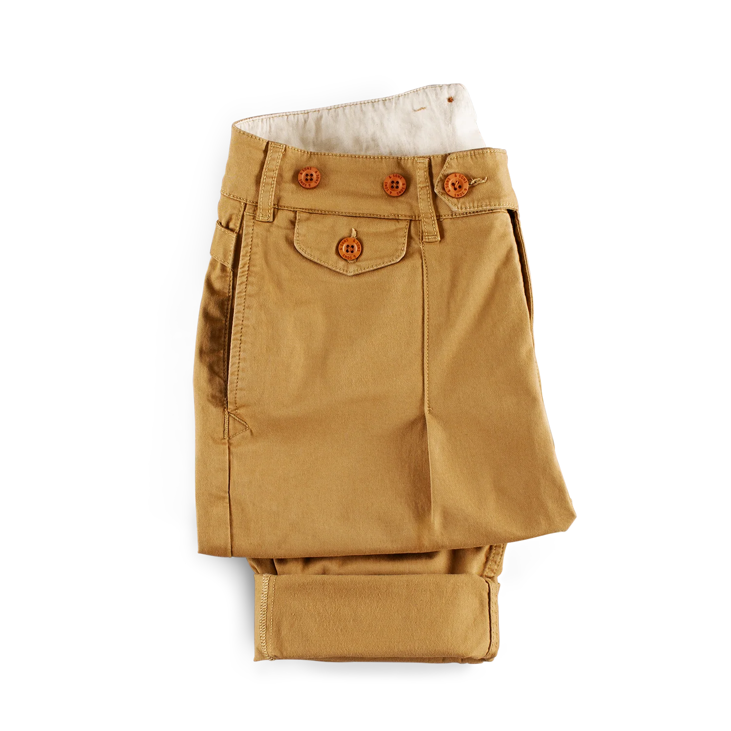&SONS Beckett Trousers Tan - Image 13