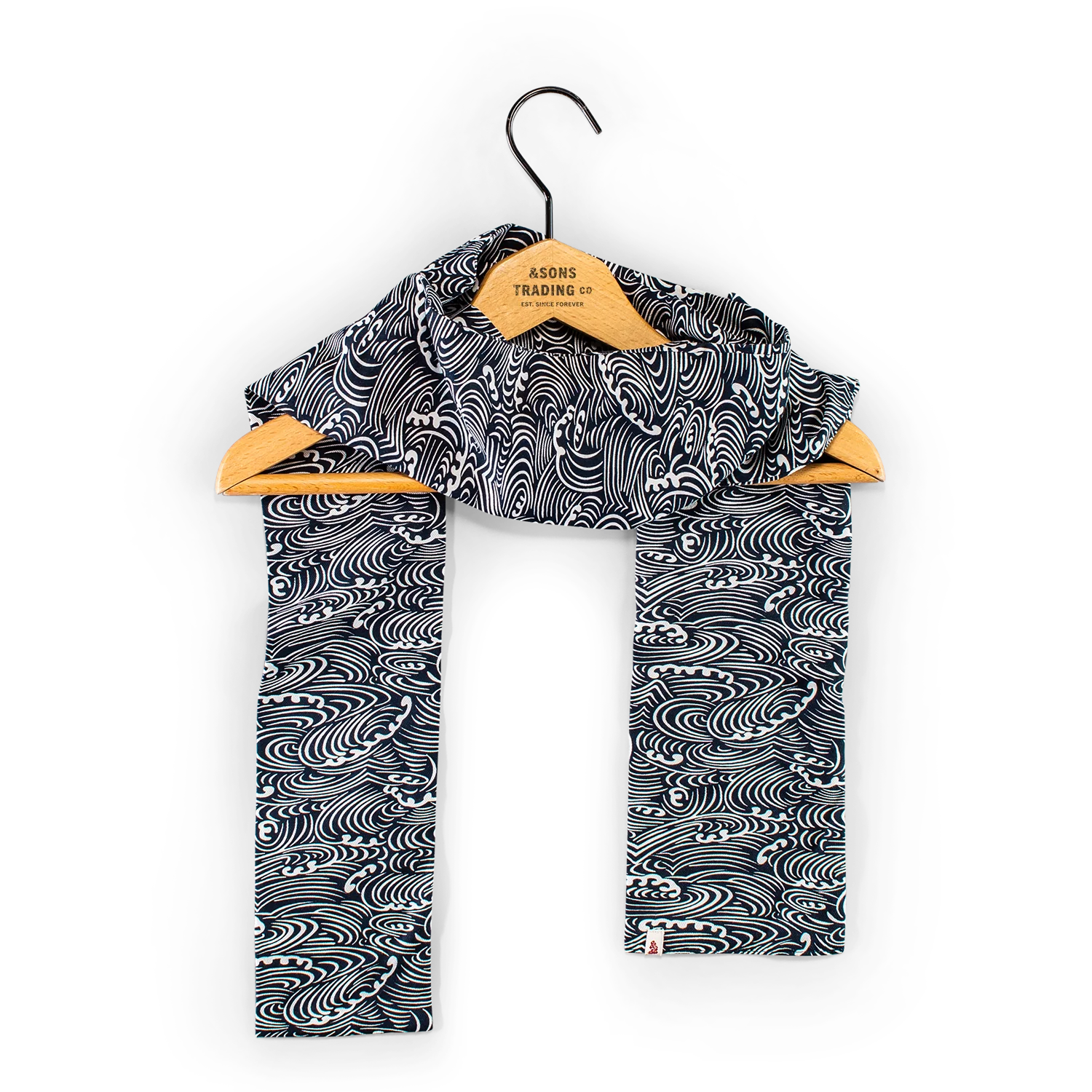 &SONS Blue Waves Scarf - Image 10