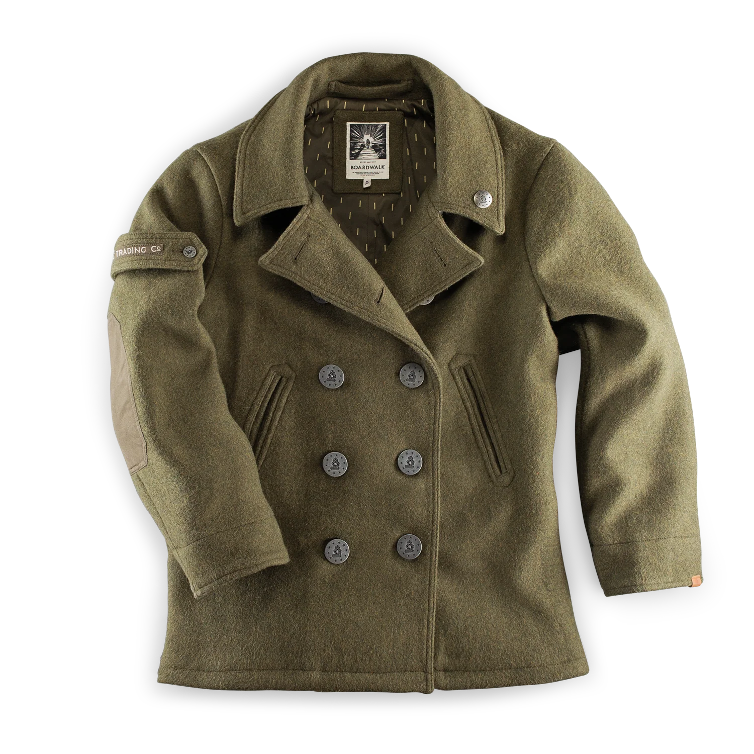&SONS Boardwalk Peacoat Army Green - Image 10